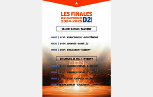 FINALE DES CHAMPIONNATS 2024-2025
